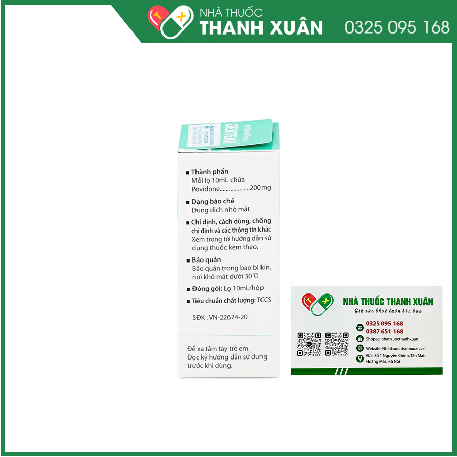 Dextear thuốc điều trị triệu chứng khô mắt